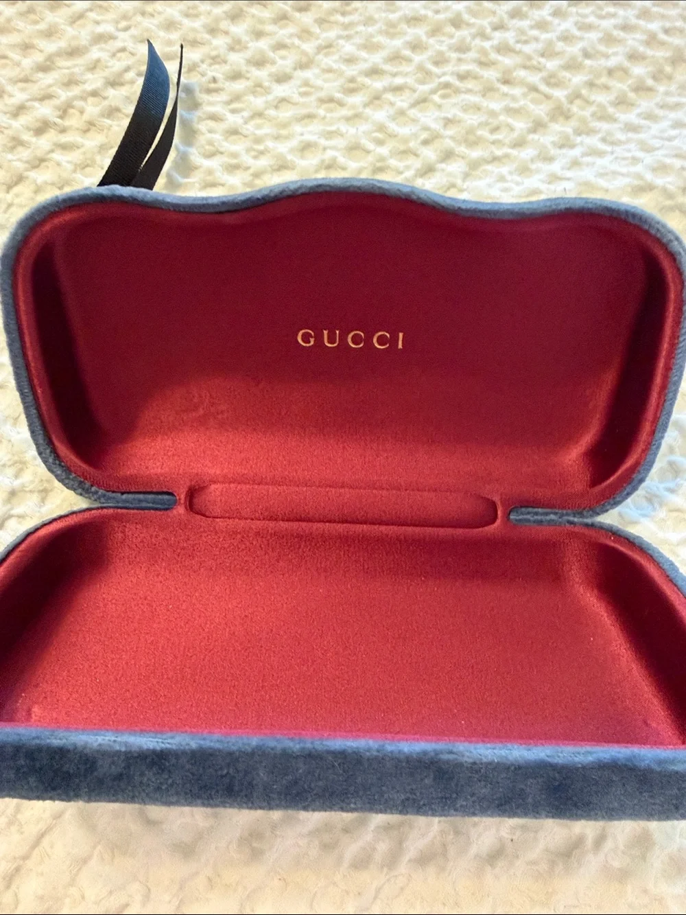 Gucci Rimless Sunglasses with Blue Gradient Lenses
